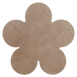 Covor SHAPE 3106 Floricel Shaggy - cămilă, bej pluș, antiderapant, lavabil