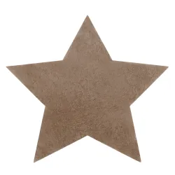 Covor SHAPE 3148 Stea Shaggy - cămilă, bej pluș, antiderapant, spălabil