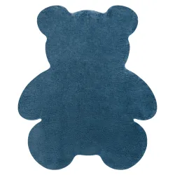 Covor SHAPE 3146 Urs Shaggy - albastru pluș, antiderapant, spălabil