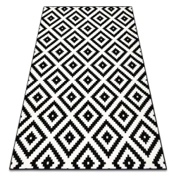 Covor BCF Morad RUTA Romburi, geometric - negru / crem