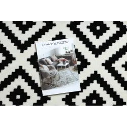 Covor Morad RUTA Geometric Negru Crem