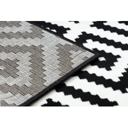 Covor Morad RUTA Geometric Negru Crem