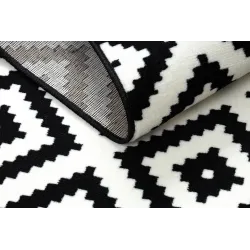 Covor Morad RUTA Geometric Negru Crem