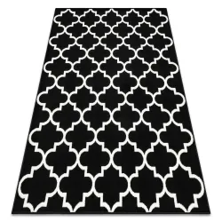 Covor BCF Morad TRELIS trifoi marocan - negru