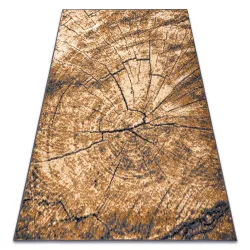 Covor BCF Morad Pien trunchi de copac lemn - gri / beige / aur vechi
