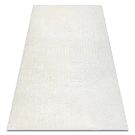Covor geometric crem modern, ideal pentru orice interior
