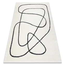Covor MODE 8377 Abstract Crem/Negru