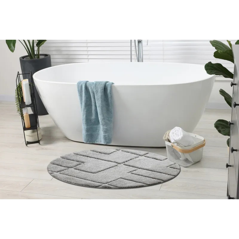 Covor Baie SUPREME LINES Rotund Gri