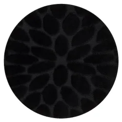 Covor baie SUPREME rotund STONES negru