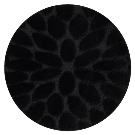 Covor baie SUPREME rotund STONES negru