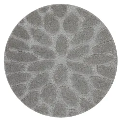 Covor baie SUPREME rotund STONES gri