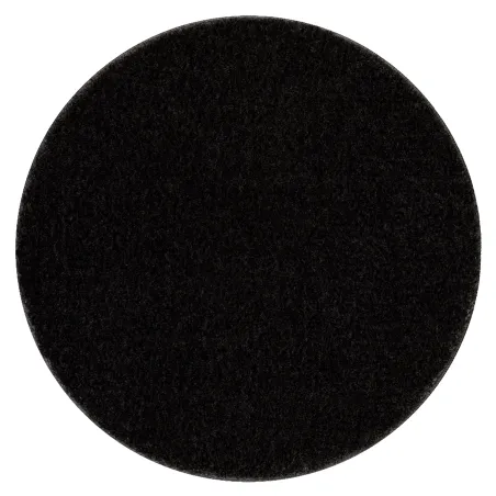 SANTA Covor Baie Rotund Negru 100cm