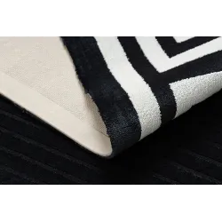 Covor PEARL negru pentru utilizare în exterior sau pe terasă