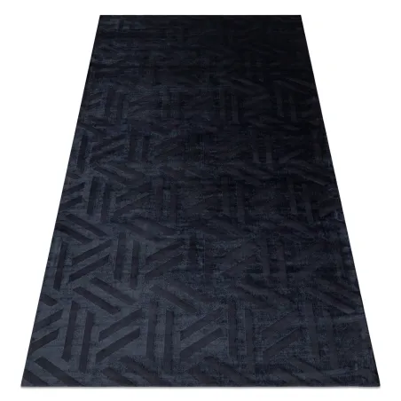 Covor exclusiv geometric PEARL 51326E negru, material texturat