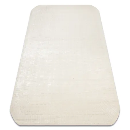 Covor geometric PEARL 53132A crema, design exclusiv și structural