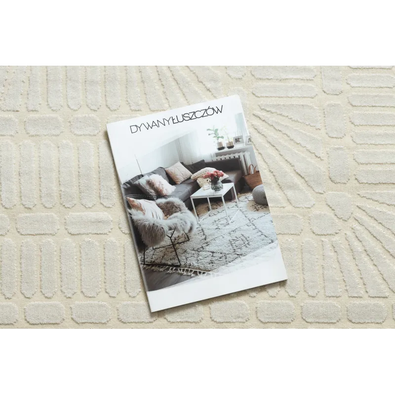 Covor PEARL 53132A cu textură, accesoriu exclusiv pentru interior