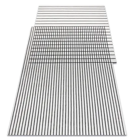 Covor PEARL 51333K exclusiv, crem și negru, design geometric