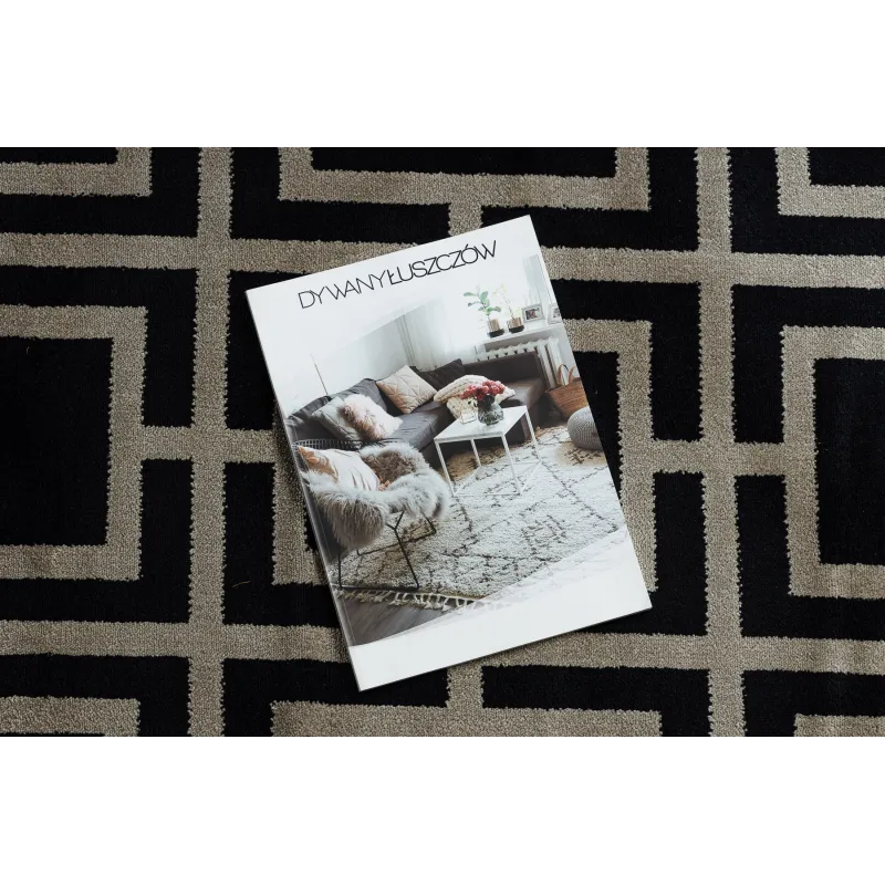 Tappeto AMOUR 53078B elegant negru pentru living sau dormitor