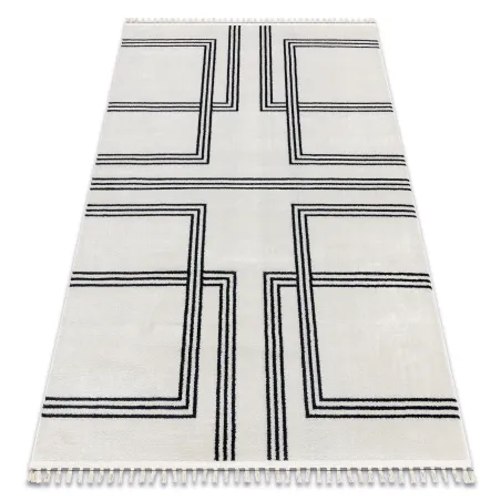 Covor geometric AMOUR 53091C crem, design modern pentru orice interior