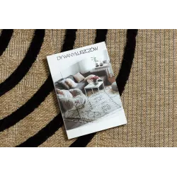 Covor SPARK 0688 bej și negru, design geometric, perfect pentru decor modern