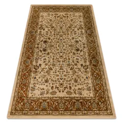 Covor ROYAL E0176 Ramka în nuanțe de bej și maro, covor clasic