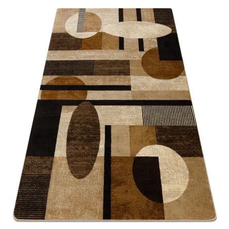 Covor geometric ROYAL 5376 în nuanțe de bej și crem, stil clasic