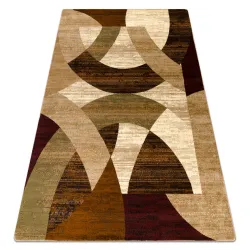 Covor geometric ROYAL HD10, bej și verde, covor clasic