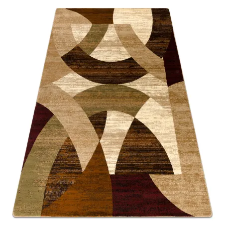 Covor geometric ROYAL HD10, bej și verde, covor clasic