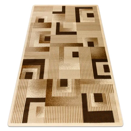 Covor geometric ROYAL G2069 în nuanță crem, stil clasic