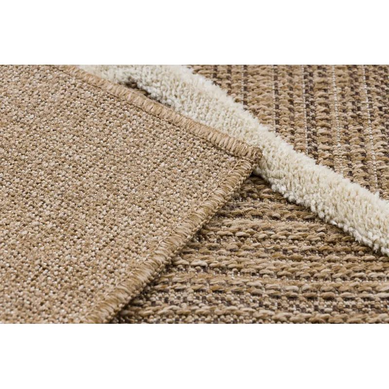 Covor din sisal cu textură rombică, bej színben
