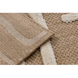 Covor din sisal, bej, cu textură structurată, durabil și stilat