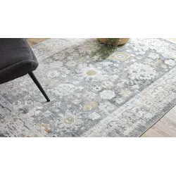 Covoare gri și alb cu modele, ideal pentru living