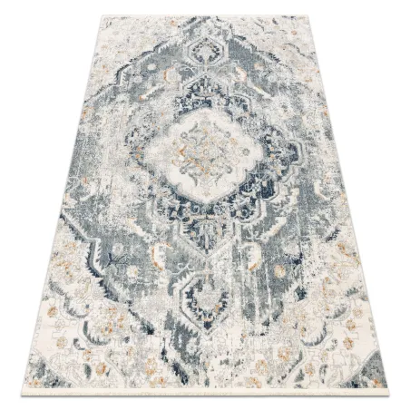 Covor DISTIN 0816A albastru, verde deschis, alb - modern ornament, covor clasic