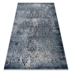 Covor lână NAIN Ornament vintage 7010/51644 bleumarin / bej