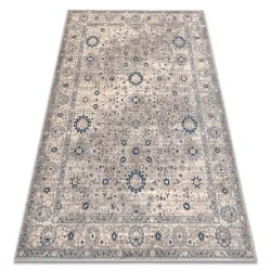Covor din lână NAIN Ornament, cadru 7586/51635 bej / albastru