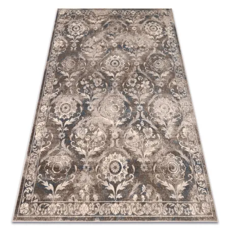 Covor NAIN Ornament Vintage Lână Bej/Albastru