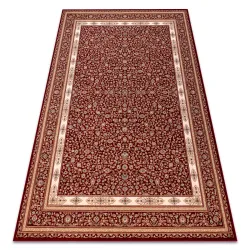 Covor din lână NAIN Ornament, cadru 7965/51066 bordo / bej
