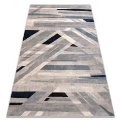 Covor din lână NAIN Geometric 7706/51655 bej / albastru