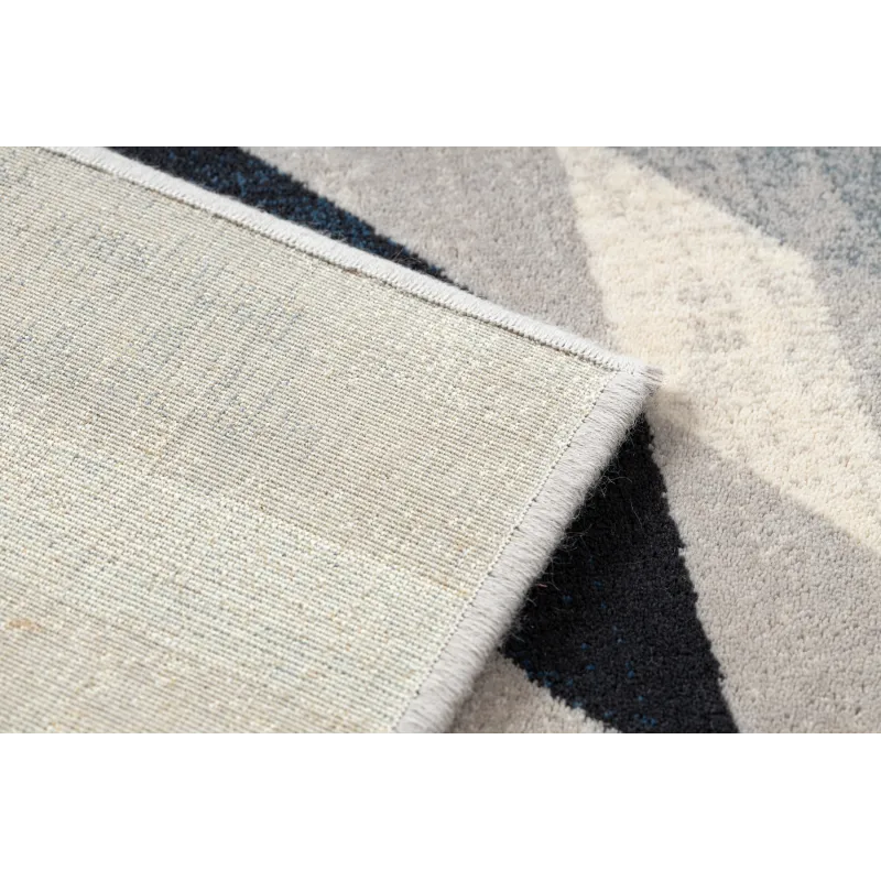 Covor NAIN Geometric lână bej/albastru