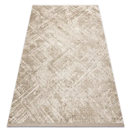 Covor geometric modern DUKE 51541 bej, moale, covor modern pentru living