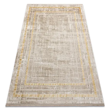 Covor DUKE 51523 bej cu auriu, foarte moale si texturat