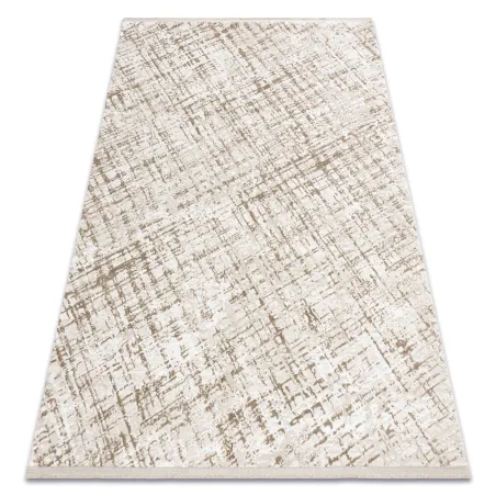 Covor geometric DUKE 51550 bej, foarte moale, perfect pentru living