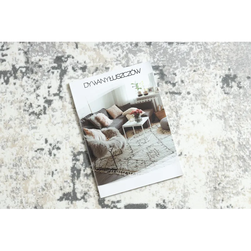 Covor modern DUKE 51378 crem si gri, ideal pentru living