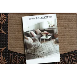 Covoare moderne BH 224W Welcome, maro, design elegant, baza din cauciuc