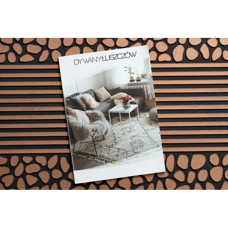 Covoraș BH 701 Pietre, maro, design modern pentru interior și exterior