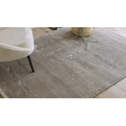 Covor VISCO argintiu, elegant pentru living, design modern