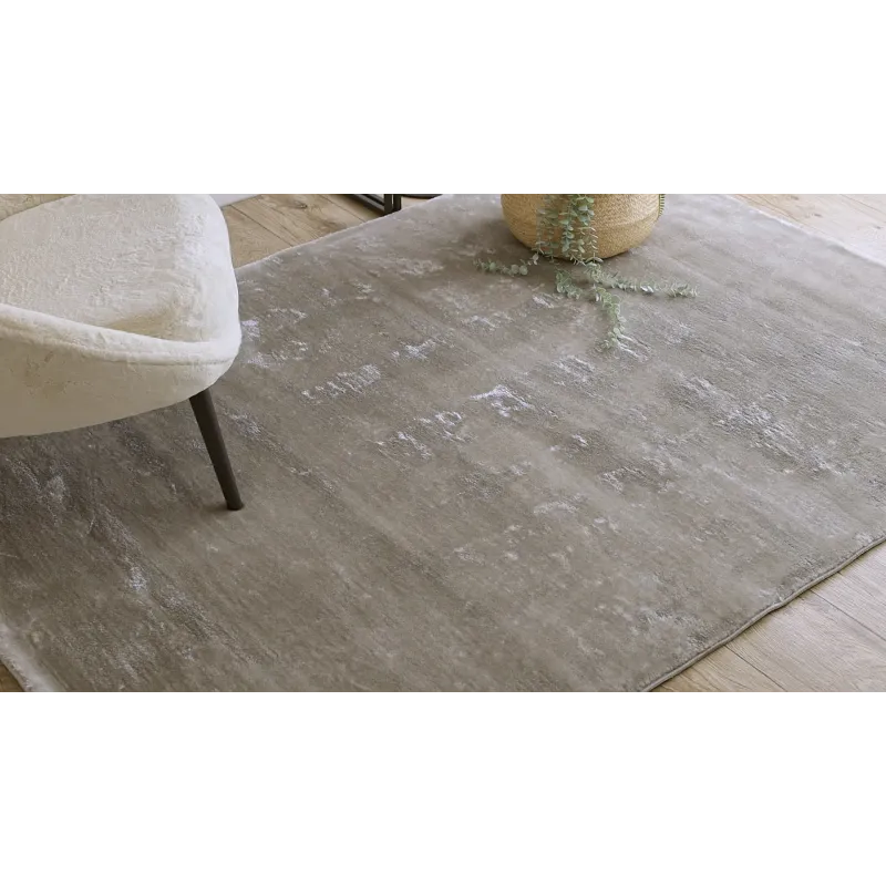 Covor VISCO argintiu, elegant pentru living, design modern