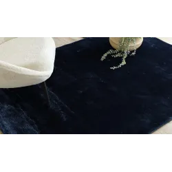 Covor VISCO albastru marin, textură moale și design modern