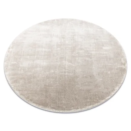 Covor rotund VISCO argintiu 3 moale, imitație blană de iepure, modern
