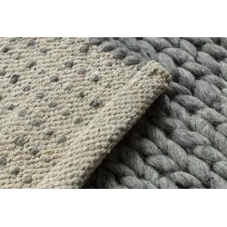 TAHAR 99004G Covor lână gri